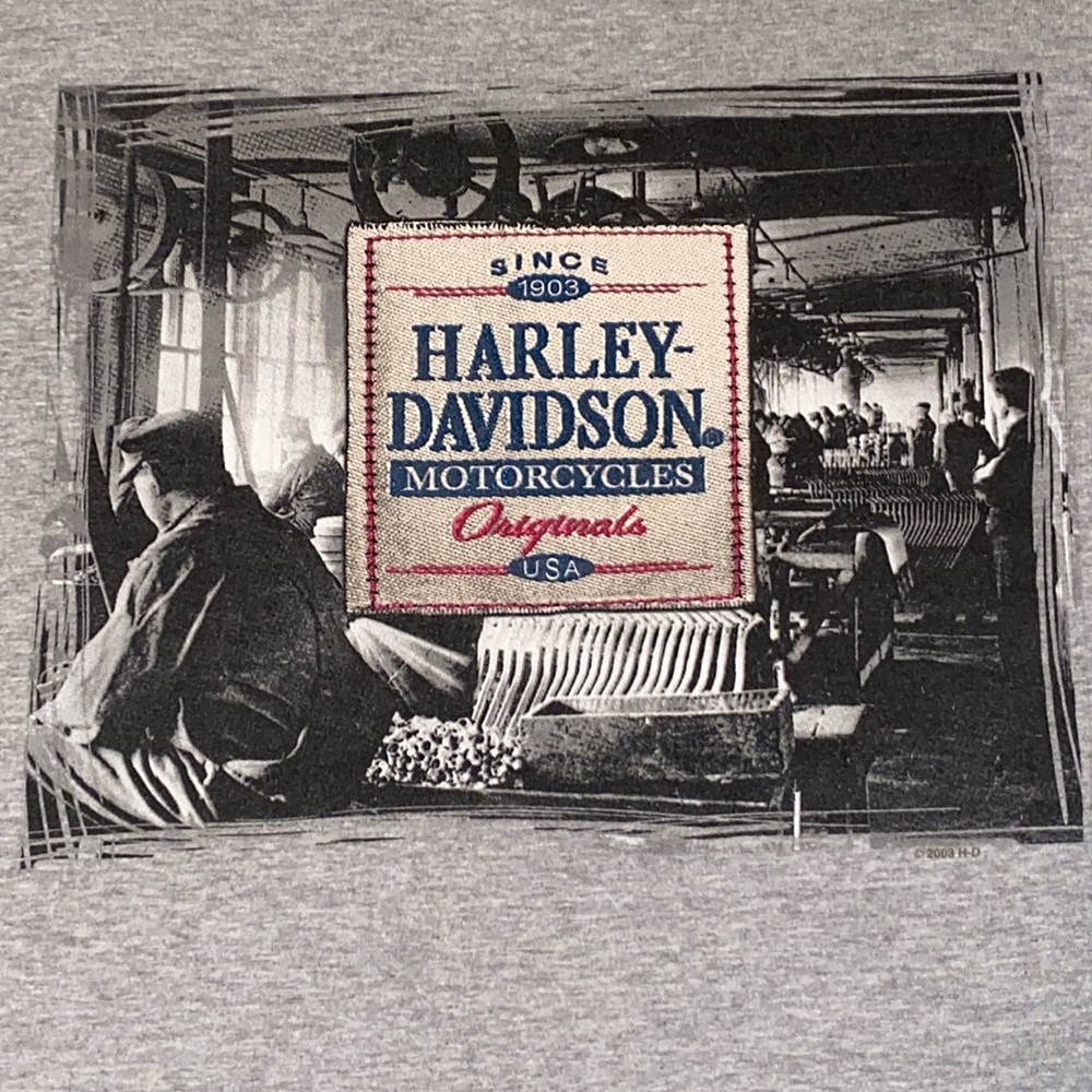 Harley Davidson Short Sleeve T Shirt Gray Size XXXL